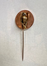 Load image into Gallery viewer, Vintage 14k Gold Tiny Lil Owl on a Wishbone / Branch