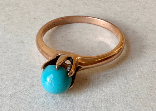 10k Gold Ostby Barton Turquoise Ring - Rings