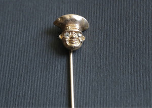 14k Gold and Diamond Art Nouveau “Chauffeur” Stickpin