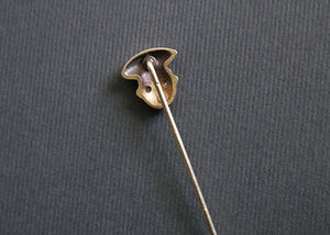 14k Gold and Diamond Art Nouveau “Chauffeur” Stickpin