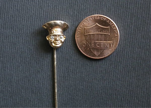 14k Gold and Diamond Art Nouveau “Chauffeur” Stickpin