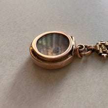 Load image into Gallery viewer, 14k Gold and Seed Pearl Locket Watch Fob