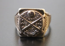 Load image into Gallery viewer, 14k Gold Baseball Champ Ring