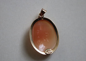 14k Gold Italian Shell Cameo