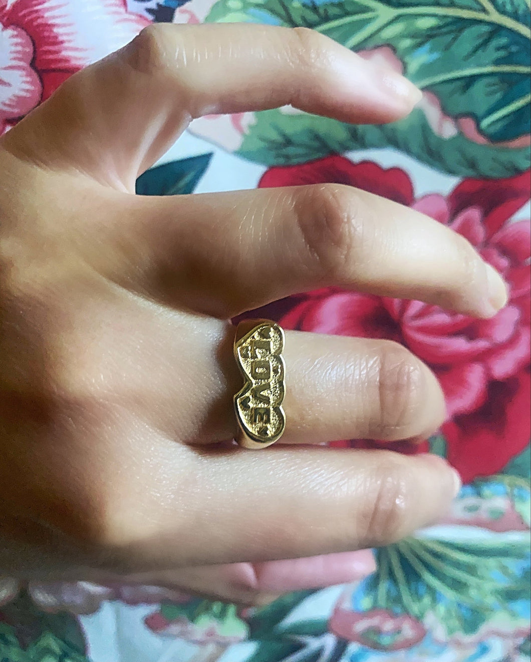 14k Gold “Love” Ring