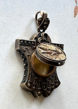 Load image into Gallery viewer, 14k Gold Victorian Revival Locket with Bird Motif