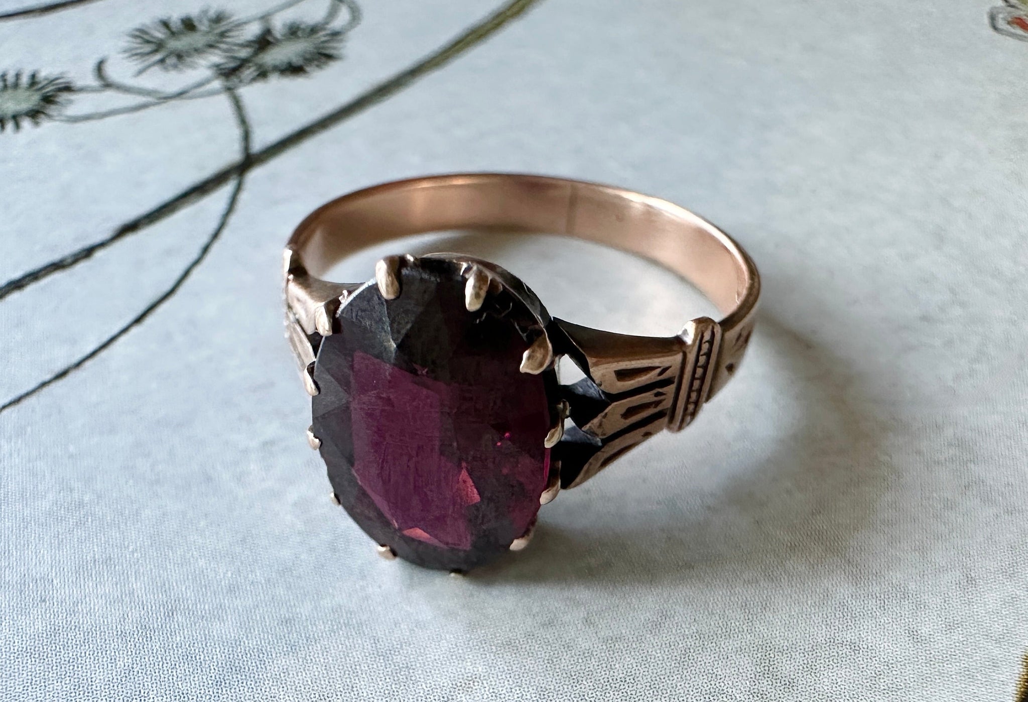 Natural Red Garnet Ring / Freedom Eagle Men's Jewelry / Red Garnet /  Natural Stone Ring / Silver Rings / Gift for Husband / Boyfriend Gift - Etsy