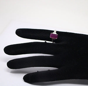 14kt White Gold Ruby and Diamond Ring