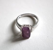 Load image into Gallery viewer, 14kt White Gold Ruby and Diamond Ring