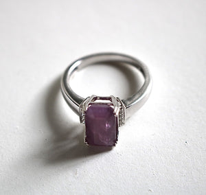 14kt White Gold Ruby and Diamond Ring