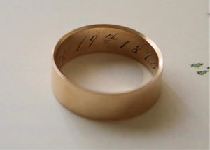 18k Gold “1875” Ring - Fine jewelry