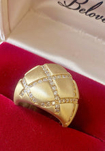 Load image into Gallery viewer, 18k Gold &amp; Diamond Bombé Ring by Le Triomphe