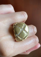 Load image into Gallery viewer, 18k Gold &amp; Diamond Bombé Ring by Le Triomphe