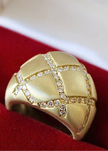 Load image into Gallery viewer, 18k Gold &amp; Diamond Bombé Ring by Le Triomphe