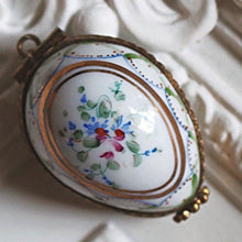 Load image into Gallery viewer, Limoges Porcelain Egg Pendant and Trinket Box