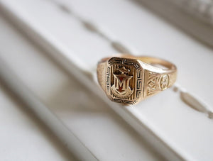 Ms. B’s 1933 10k Gold and Enamel Class Ring