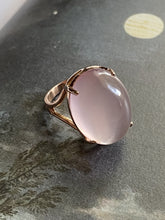 Load image into Gallery viewer, Rose Quartz Cabochon Ring set in 14k Gold