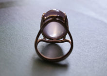 Load image into Gallery viewer, Rose Quartz Cabochon Ring set in 14k Gold