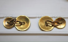 Load image into Gallery viewer, Stunning 14k and 18k Gold and Guilloché Enamel Cufflinks and Shirt Studs