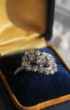 Load image into Gallery viewer, Stunning 18k Gold and Diamond Engagement or Cocktail Ring by Traub with Original Box