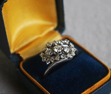 Load image into Gallery viewer, Stunning 18k Gold and Diamond Engagement or Cocktail Ring by Traub with Original Box