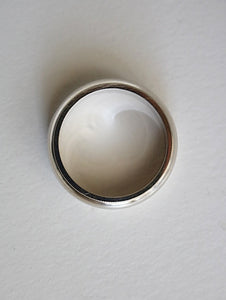 Substantial 14k White Gold Band