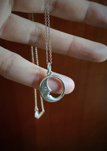 Tiffany & Co. “Man in the Moon” Sterling Silver Necklace