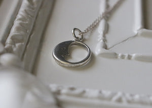 Tiffany & Co. “Man in the Moon” Sterling Silver Necklace