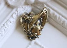 Load image into Gallery viewer, Unger Brothers Gilt Sterling Silver Brooch - Silver