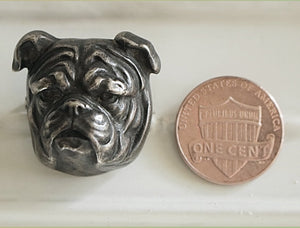 Victorian Foster & Bailey Sterling Silver Bulldog Pin