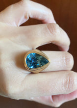 Load image into Gallery viewer, Vintage 18k Gold and Topaz Ring by Burle Marx Ring