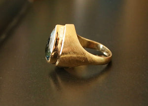Vintage 18k Gold and Topaz Ring by Burle Marx Ring
